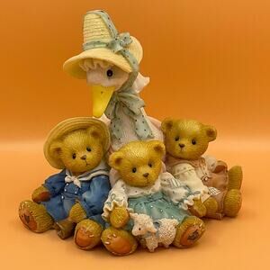 Cherished Teddies Friends Of A Feather Flock Together Mother Goose 1997 Enesco